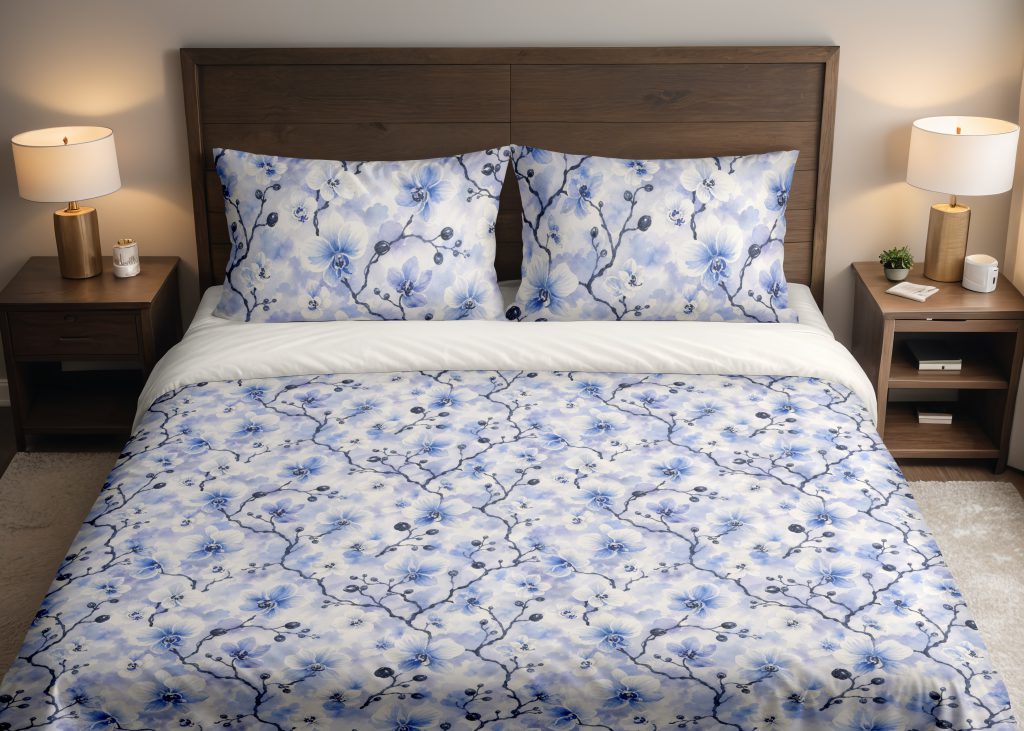 Blue Orchid Reverie Bedding Set
