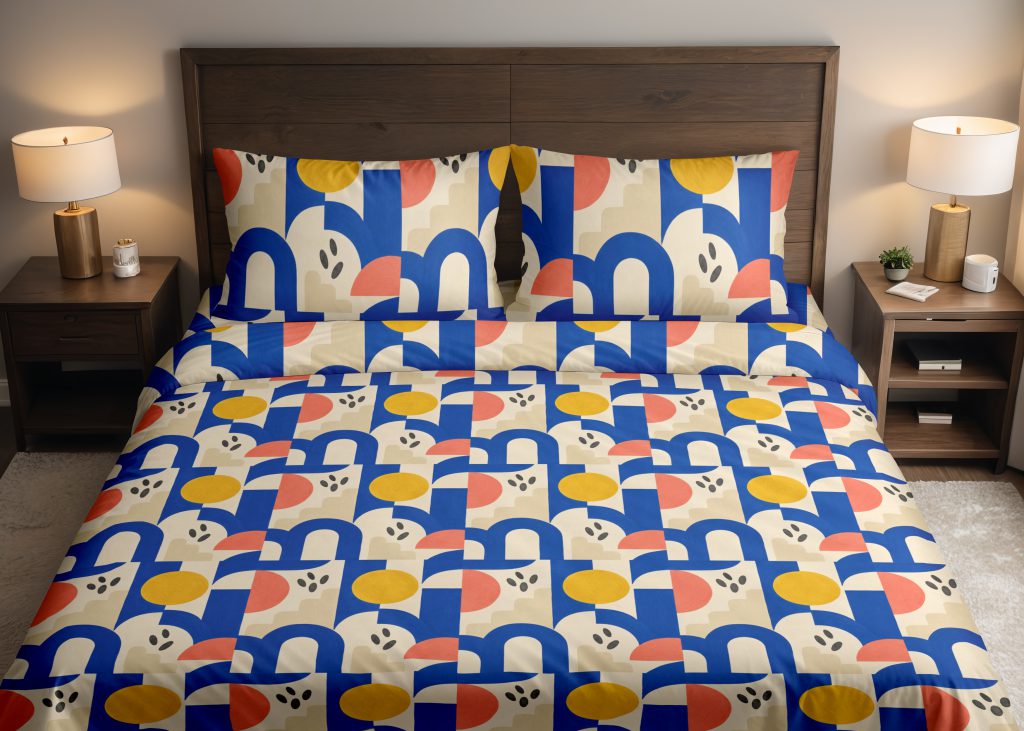 Cobalt Sunstream Bedding Set