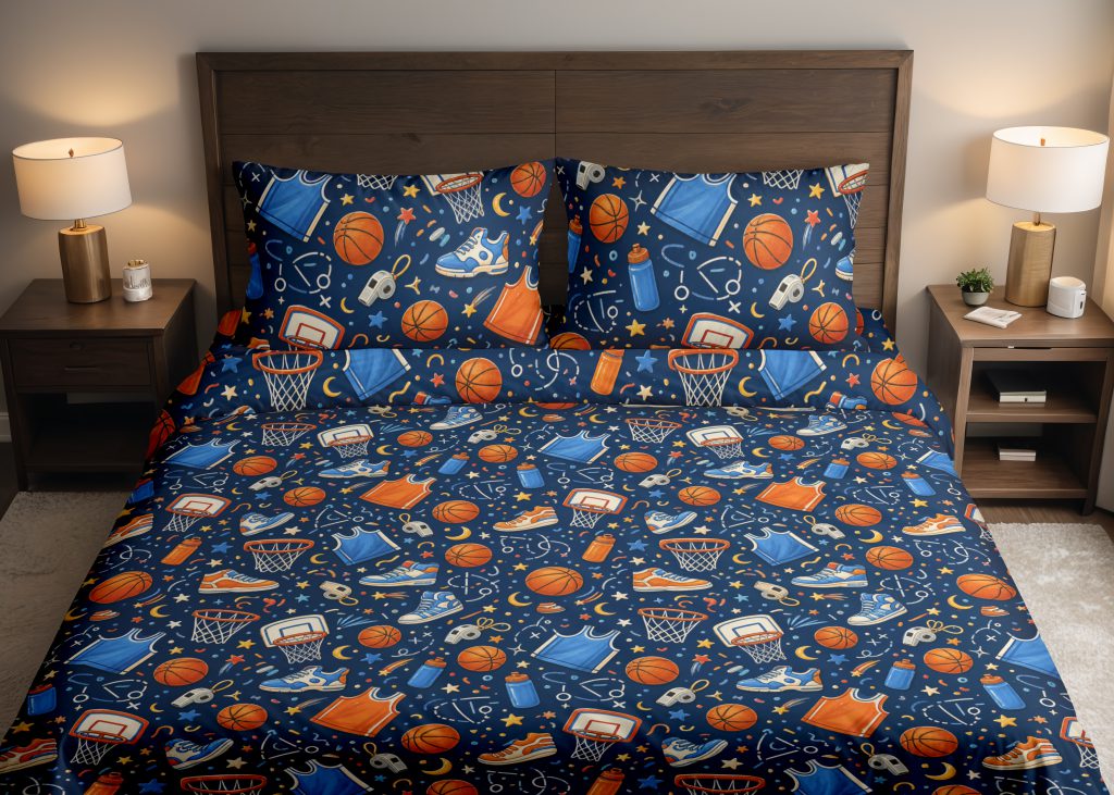 Cosmic Hoops Club Bedding Set