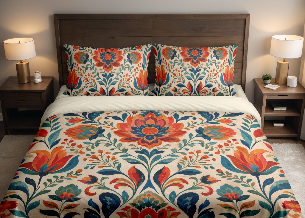 Festival Meadow Folkwork Bedding Set