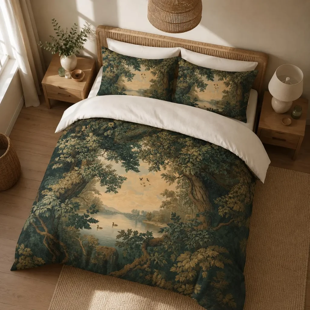 Vintage Tapestry Forest Bedding Set