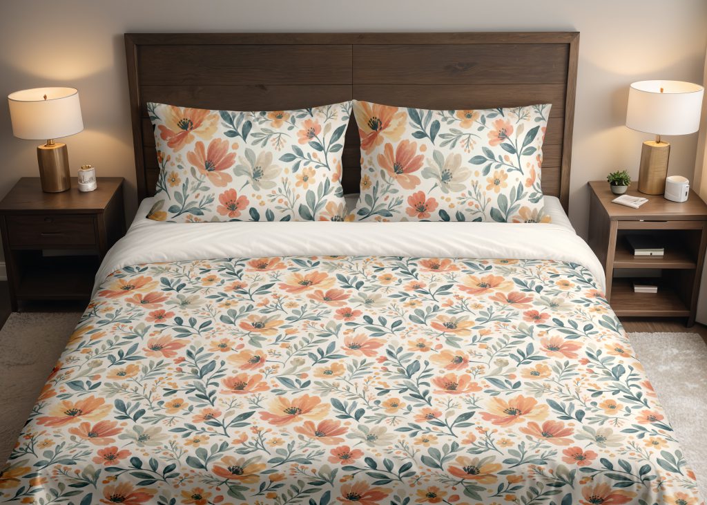 Peach Willow Scatter Bedding Set