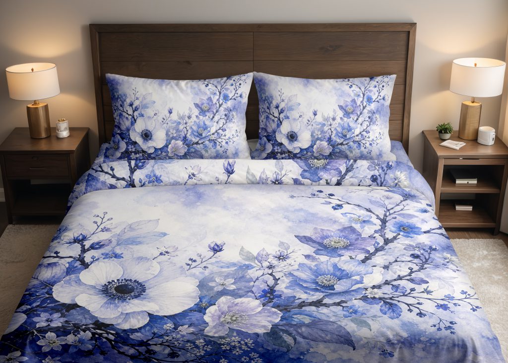 Periwinkle Moon Garden Bedding Set