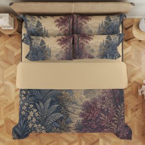 Plumwood Garden Vista Bedding Set mockup 3