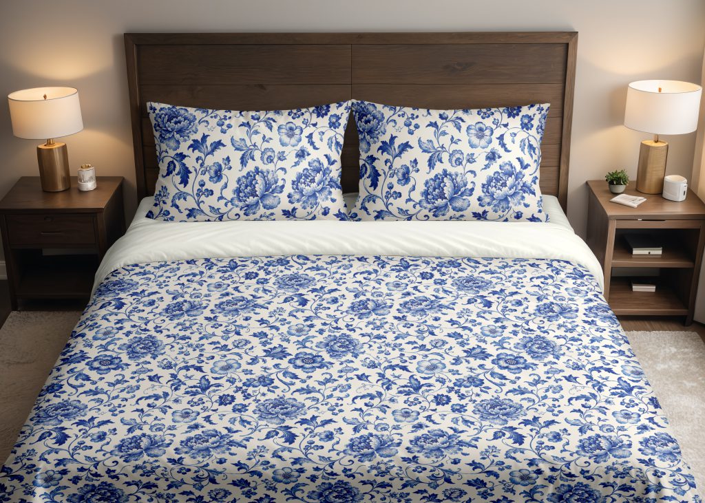 Porcelain Indigo Bloom Bedding Set