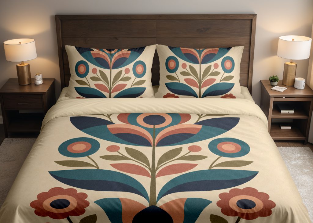 Retro Petal Totem Bedding Set
