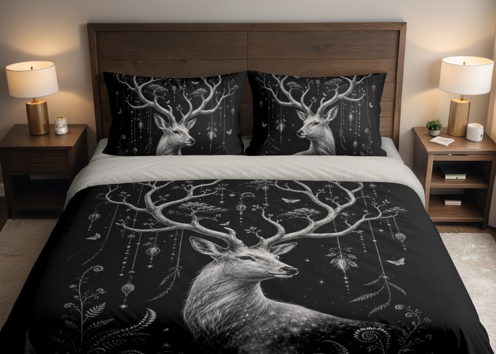 Silver Antler Enchantment Bedding Set