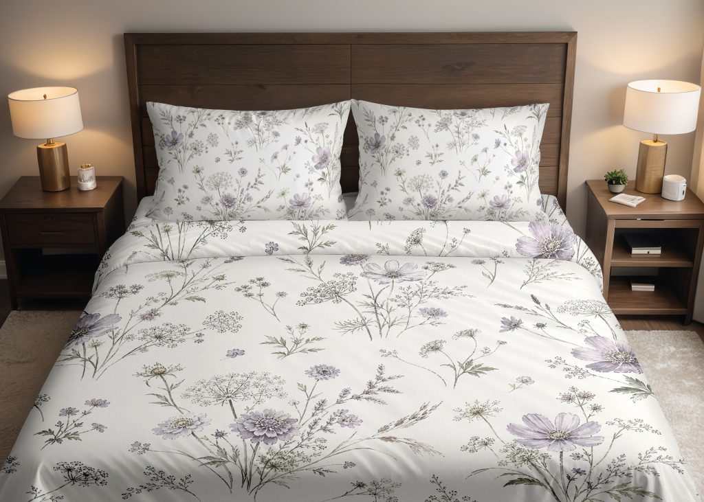 Silver Meadow Sprigs Bedding Set