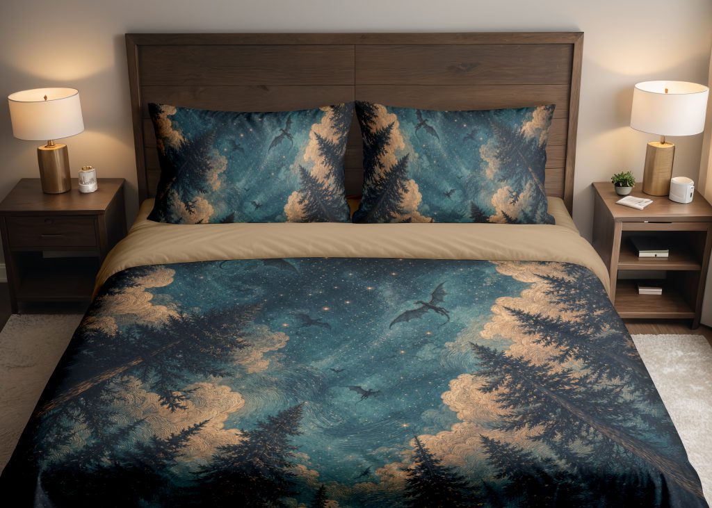 Twilight Wyvern Canopy Bedding Set
