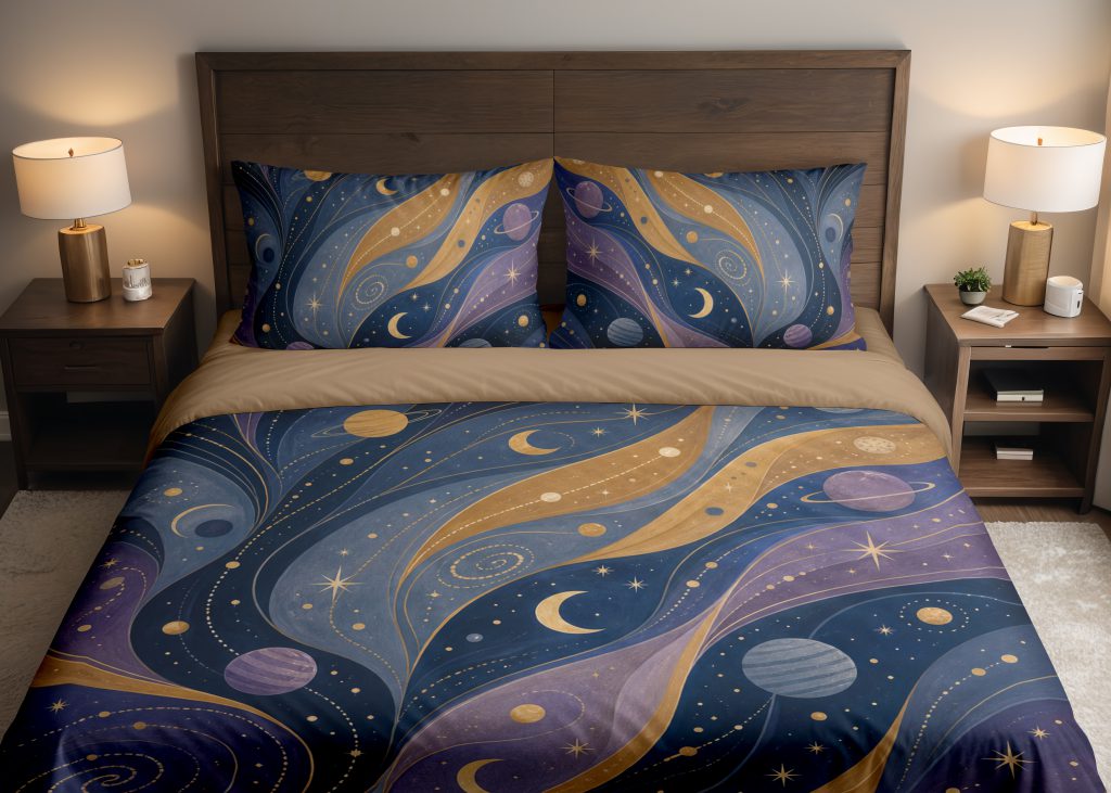 Celestial Ribbon Atlas Bedding Set
