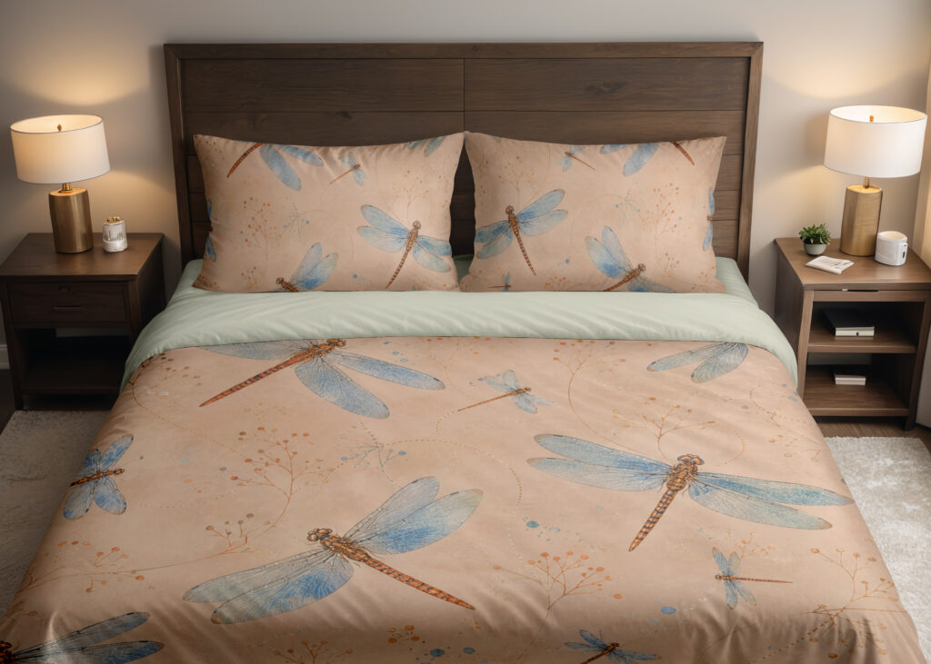 Copperwing Dragonfly Drift Bedding Set
