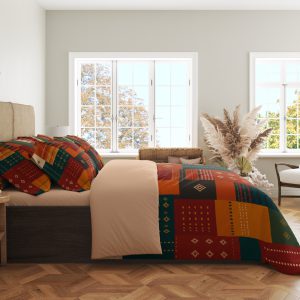 Ember Souk Tilework Bedding Set mockup 2
