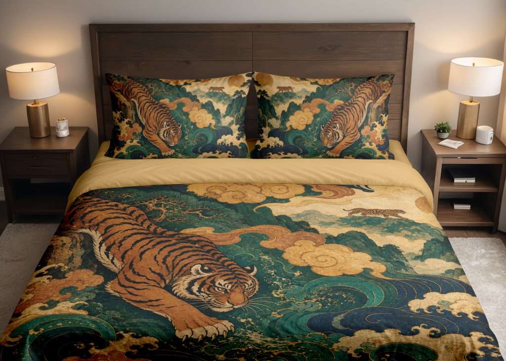 Emerald Tiger Current Bedding Set