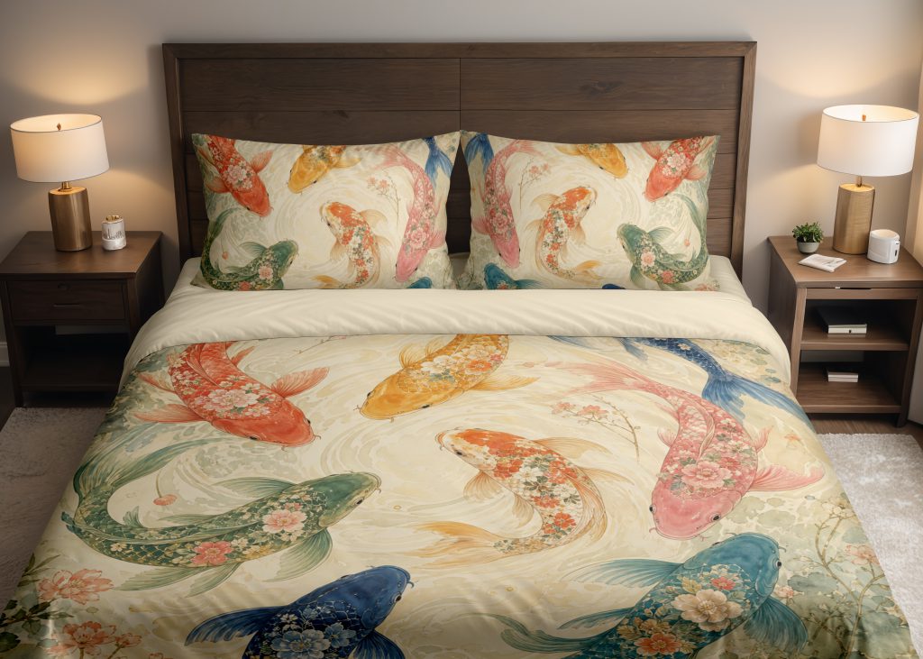 Festival Koi Orbit Bedding Set