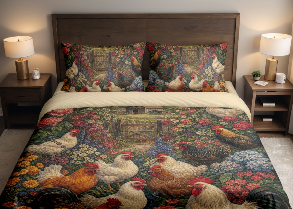 Garden Gate Henhouse Bedding Set