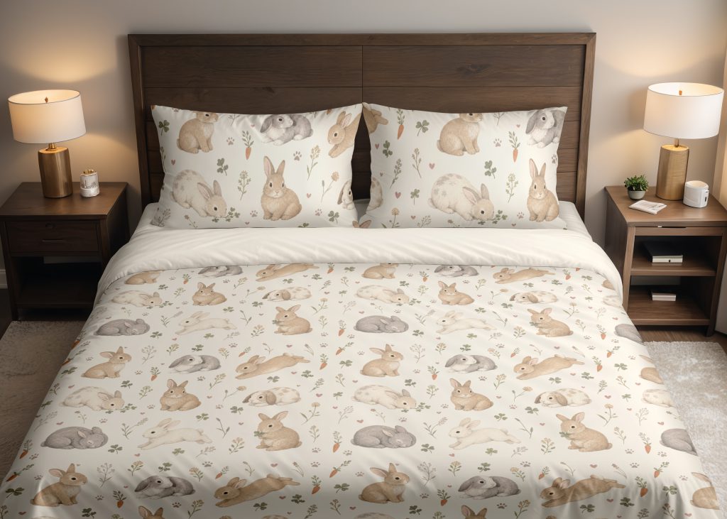 Honey Clover Rabbits Bedding Set