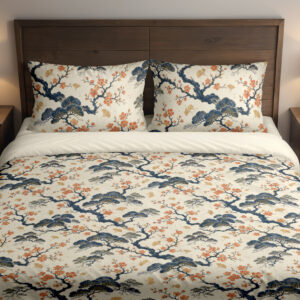 Indigo Ume Grove Bedding Set