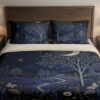 Midnight Aster Observatory bedding set