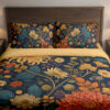 Midnight Chrysanthemum Reverie Bedding Set