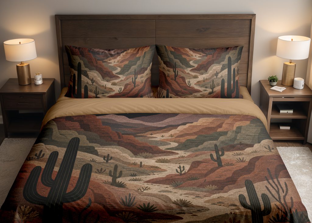 Moonlit Desert Canyon Bedding Set