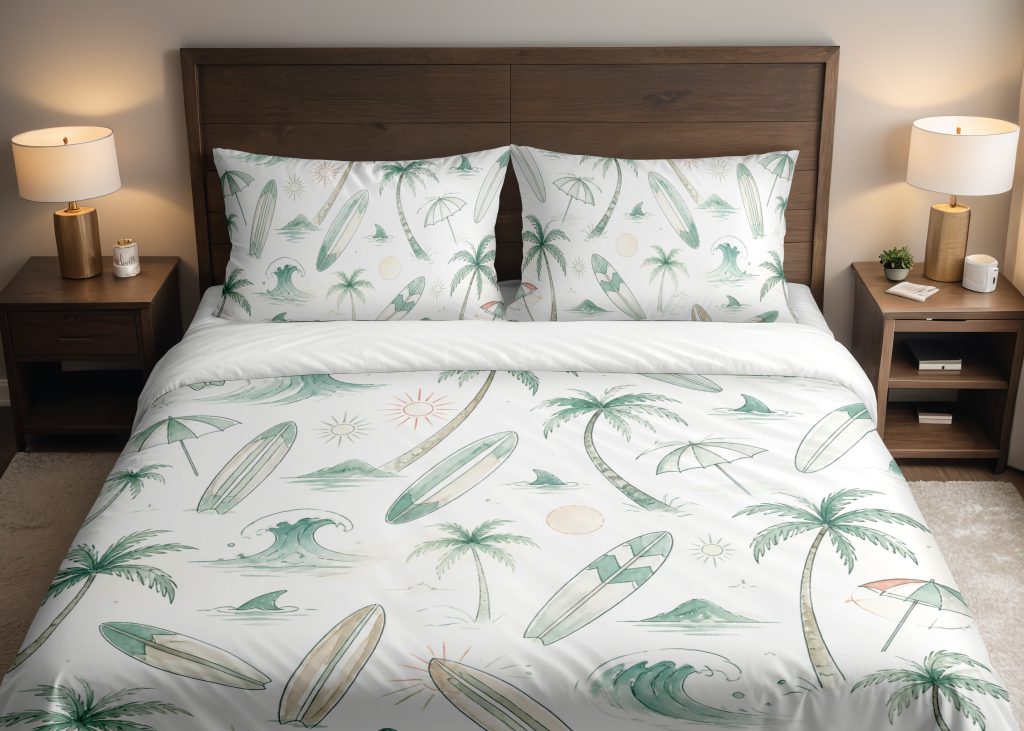 Seafoam Longboard Island Drift Bedding Set