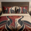 Twin Crane Ember Stillness Bedding Set